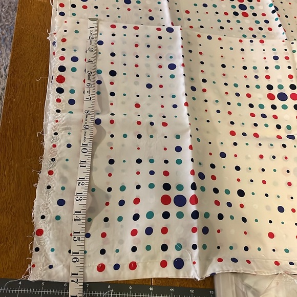 Vintage cotton polka dot fabric, multiple remnants - Picture 6 of 7
